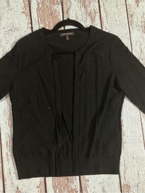 Banana Republic Black Open-Front Cardigan